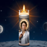 Jeremy Allen White prayer candle, designed by Pray To The Stars